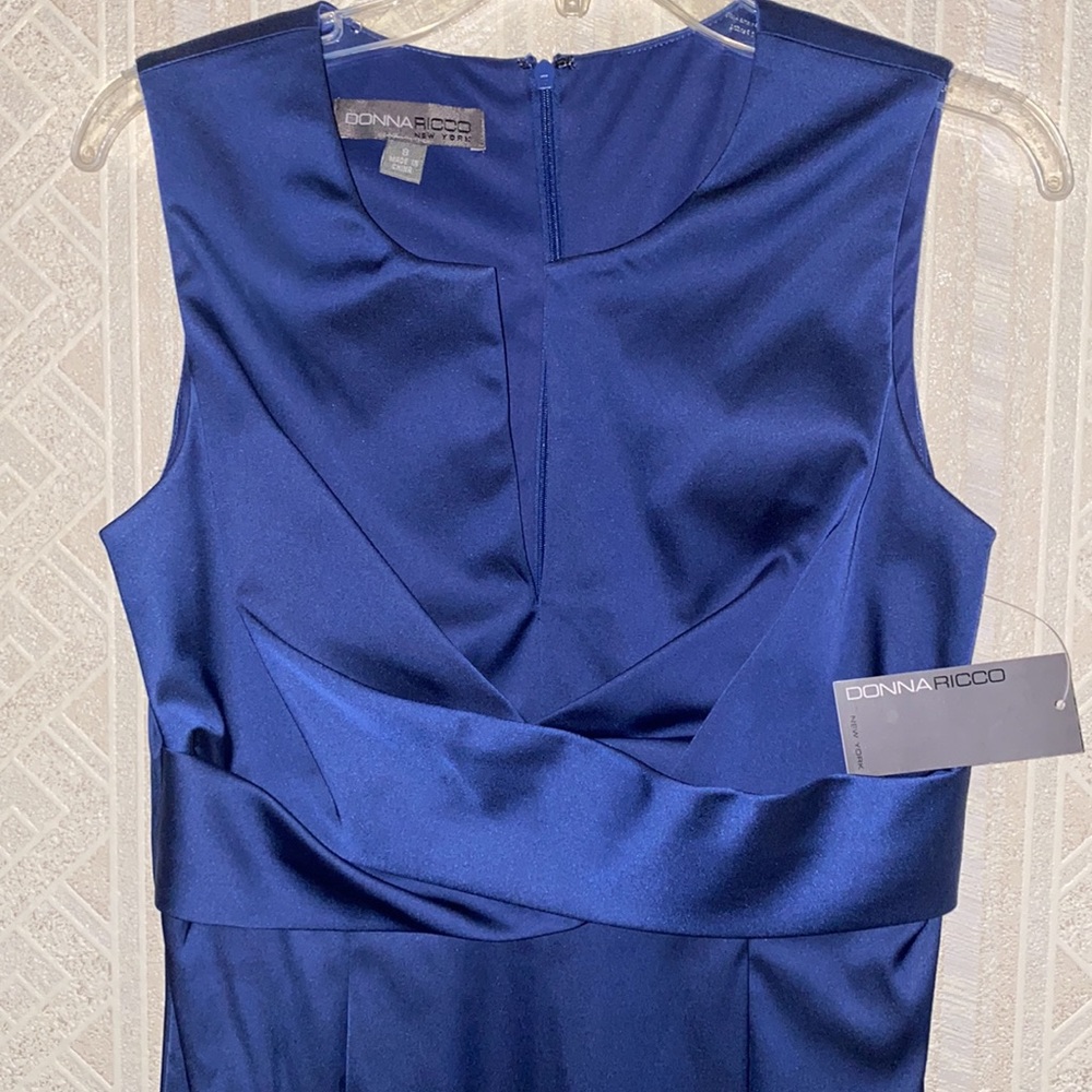 Beautiful Blue Dress by Donna Ricco NEW w/tags